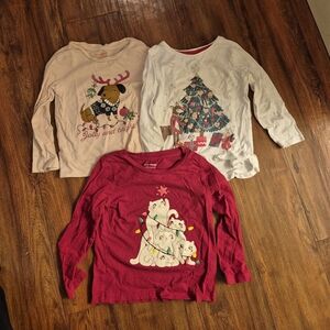 4T Christmas Long Sleeve Shirts